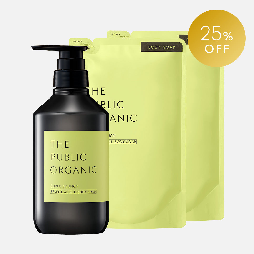 スーパーバウンシー ボディソープ 本体&詰替え 2包SET〈期間限定〉