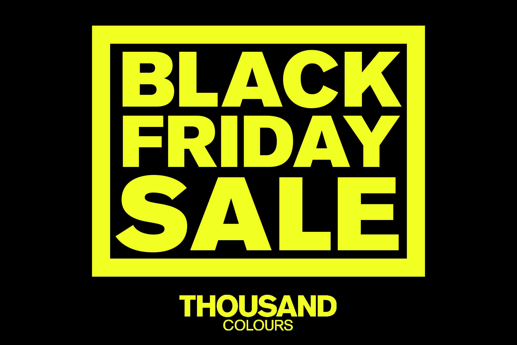 BLACK FRIDAY SALE 開催のお知らせ